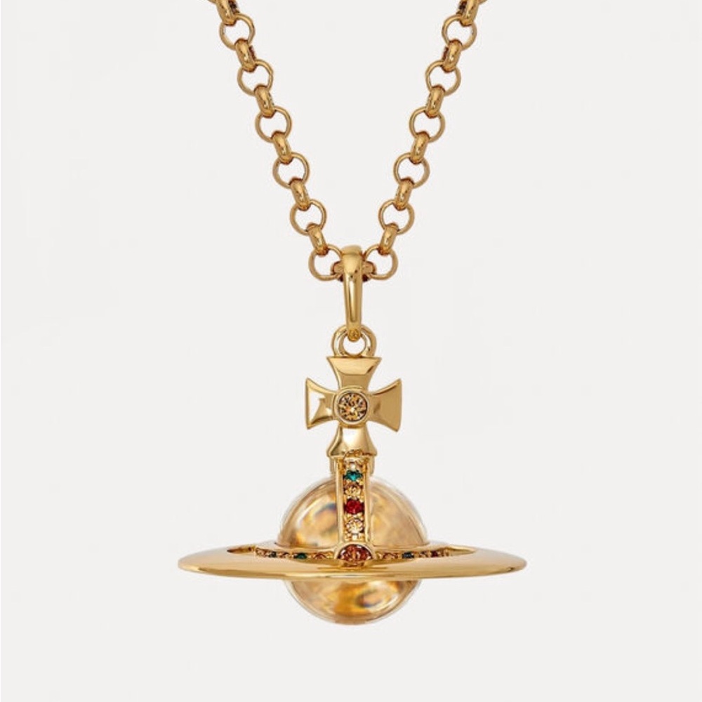 Vivienne Westwood Orb Pendant Necklace with Dust Bag - NWOT